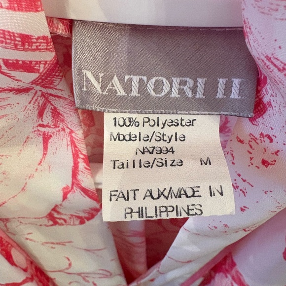 NATORI Floral Kimono Robe - Picture 4 of 5